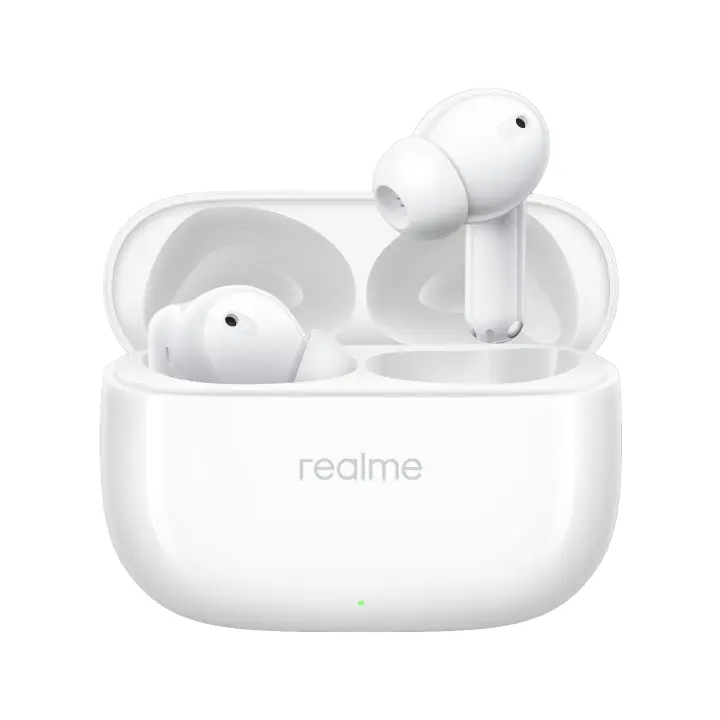Auriculares - Realme Buds T310, Cancelación de ruido hibrida de 46 dB, Controlador dinámico de graves de 12,4 mm , 40 horas de reproducción total - 1