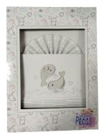 Minicuna🍼✨ Juegos de Sábanas 100% Algodón para Minicuna-Modelo Foca- Fondo Blanco– Suavidad y Confort para tu Bebé  Mommata✨🛏️ - details 5