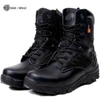 Botas militares de Combate de cuero para hombre, Zapatos de seuridad PARA EL Desierto, Botines Tácticos de invierno. - details 0