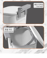 Basurero Portátil Colgante Con Tapa Deslizante Para Cocina Bin De Olor Colgante En La Pared Herramientas De La Casa - details 12