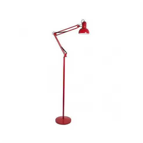 FABRILAMP Flexo de Pie Articulable Rutilo 1xe27 Rojo 180x28x28 Cm - Iluminación Ajustable - 1