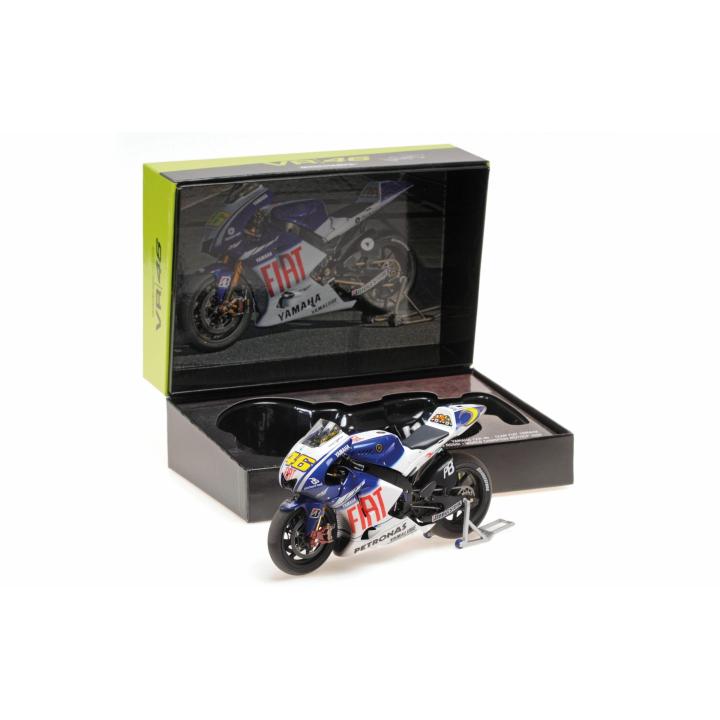 MINICHAMPS 1/12 YAMAHA YZR-M1 VALENTINO ROSSI EL ÚLTIMO CAMPEÓN DEL MUNDO MOTOGP 2009 VERSIÓN SUCIA EDICIÓN LIMITADA-122093246