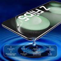 Protector De Pantalla Para Samsung Galaxy Z Flip 5 Y 4 4en1 Hydrogel Película Transparente Anti-Scratch Anti- Fingerprint Resistente Al Agua No Es Vidrio Para Cámara Lens - details 2