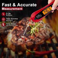 Termómetro De Carne Instantáneo Para Cocinar Preciso Y Rápido Con Retroiluminación Y Magnete Termómetro Digital De Alimentos Con Calibración - details 2