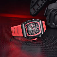 Reloj De Cuarzo Para Hombre PAGANI DESIGN 2023 Forma De Cuenco 40MM Vidrio De Zafiro Resistente Al Agua Y Luminoso Pulsera De Silicona Estilo Casual - details 27