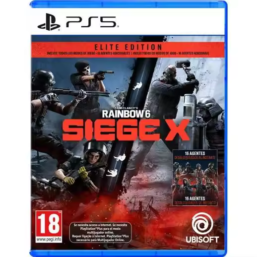 RAINBOW SIX SIEGE X ELITE EDITION PS5 PAL ESPAÑA NUEVO FISICO ESPAÑOL PRECINTADO - Videotec - 1