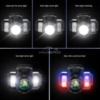 Linterna Frontal Recargable Con Sensor LED COB Chip Zoom Super Brillante Impermeable Para Pesca Camping Caza Advertencia - details 13