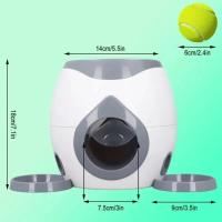 Lanzador Automático De Bolas De Tenis Con Alimentador Para Perros Juguete Interactivo Divertido Juego De Premio Para Entrenamiento De Perros Y Gatos - details 0