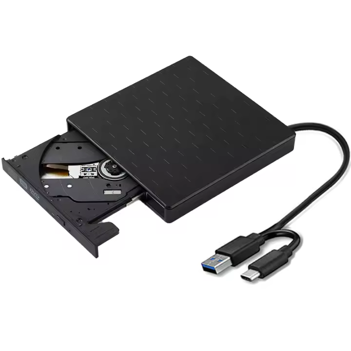 Lector Y Grabador Externo De DVD RW CD Para Laptop PC USB3.0 C Slim Portátil Compatible Con DVD RW Formato De Medio Óptico - 1