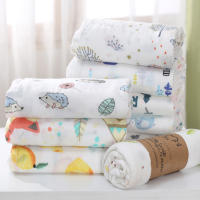 Manta De Muselina Para Bebé Recién Nacido 110*120cm Doble Capa Algodón Suave Abrazadera De Baño Para Cuna Y Carrito De Bebé - details 1
