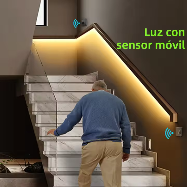 Lámpara De Noche Flexible COB LED Con 2 Sensores Móviles De Detección De Movimiento PIR Para Decoración De Dormitorio Regalos De Navidad - 1