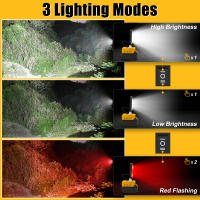 Lámpara De Trabajo LED Portátil 36LED Para Herramienta Dewalt Con Batería Li-ion 18V-20V Spot De Exterior Luz De Flashlight - details 1