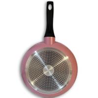 Sartenes de Cocina Color Rosa Elite, De Aluminio Forjado, Revestimiento Aspecto Piedra, Antihaderente Tricapa, Compatible con Gas, Vitrocerámica y Cocinas De Inducción, Libre De Pfoa - details 4