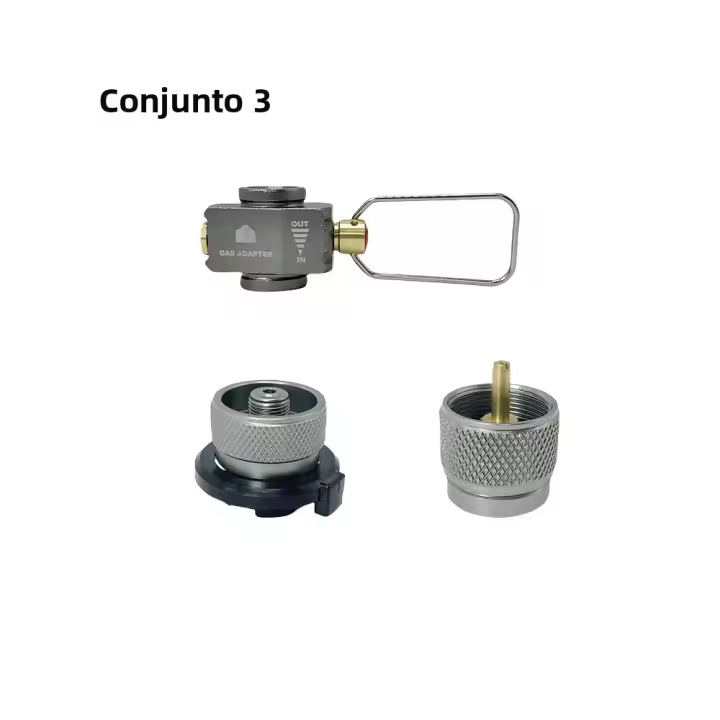 Adaptador De Conversión De Tanque Plano Para Camping Y Viajes Con Quemador De Gas Aluminio Manual No Incluye Ignición Venta Por Pieza - 1