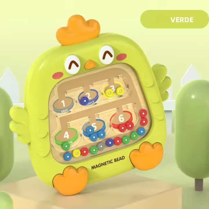 Juego De Colores Y Números Magnético Para Niños Tablero De Laberinto Con Pluma Y Bolas Móviles Desarrollo De Habilidades Motoras Finas Juguetes Educativos Montessori Regalo Para Niños - 1