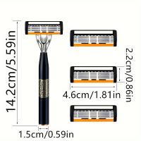 Afeitadora Manual De Seguridad Clásica Con 6 Capas Para Hombres Y Mujeres Eliminación De Pelos Cuchillas De Afeitar Manual - details 4