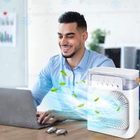 Ventilador de aire acondicionado portátil, mini-refrigerador de Aire evaporative, Con Luces Led de 7 Colores, temporizador DE 1/2/3 horas, 3 velocidades de Viento - details 9