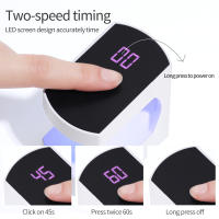LULAA Máquina De Uñas Portátil UV Para Gel Manicura Lámpara LED Mini Luz De Uñas Fácil Y Rápida Extensión De Uñas Manicura UV - details 2