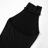 CUTENOVA Vestido Elegante Sin Mangas Para Mujer Verano 2024 Cuello Colgante Espalda Descubierta Cintura Ajustada Pleated Mini - details 9