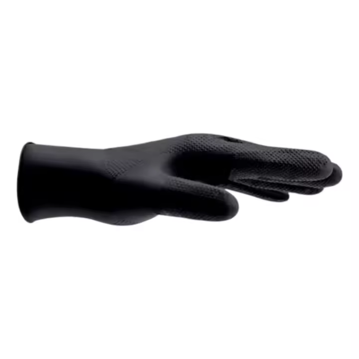 Guantes de Nitrilo Diamantado Desechables - Würth - 50uds - Certificado Riesgos Complejos, Resistente a Hidrocarburos - 1