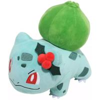 Peluche Pokemon - Bulbasaur con muérdago rojo 20cm Raíz Merchan-Store - details 1