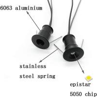 Negro 9 unids mini 12V 1W LED techo empotrar proyectores Ip65, 3000K (120, Blanco cálido). - details 3