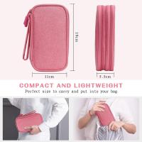 Bolsa organizadora de accesorios electrónicos, Bolsa organizadora cables de viaje de Doble Capa, Bolsa de viaje portátil - details 0