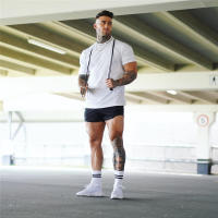 Camiseta De Algodón Para Hombre 2024 Estilo Casual Manga Corta Fitness Bodybuilding Camiseta De Verano Para Ejercicio Y Uso Diario - details 6