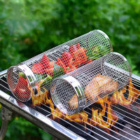 Cesta De Barbacoa TARKA Para Camping Y Excursiones En Acero Inoxidable Malla Portátil Para Grill Exterior Accesorios De Cocina De Camping - details 8