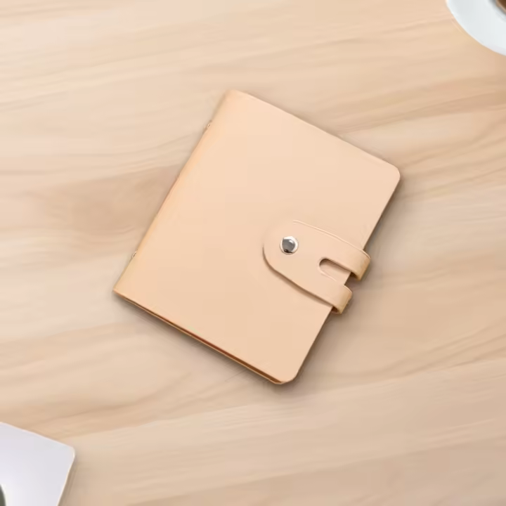 Billetera De Tarjetas De Crédito Unisex De Cuero Sintético Microfibra Con 64 Ranuras Anti-Demagnetización Y Antirrobo - 1