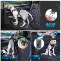 Cinturón De Seguridad Ajustable Para Mascotas 3-en-1 Correa De Seguridad Para Vehículo Nylon Reflectante Accesorios Para Perros Y Gatos - details 9