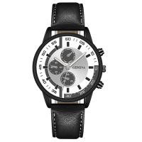 Reloj Digital Para Hombre Con Cinta Graduada Reloj De Cuarzo Para Hombre Resistentes Al Agua 3Bar Material De Correa De Cuero Estilo Casual Y Moda - details 3
