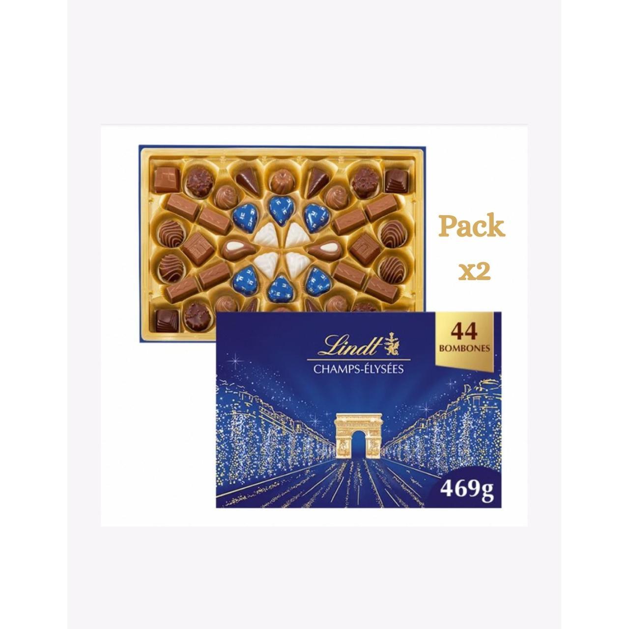 LINDT CHAMPS ELYSEES Pack de 2 cajas de bombones de chocolate surtidos