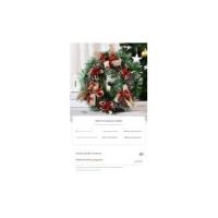 Corona de Puerta navideña, Piñones, Frutos Rojos Corona navideña, decoración de Puerta navideña, Corona navideña, Adorno navideños, decoración de Adviento y Navidad - details 1