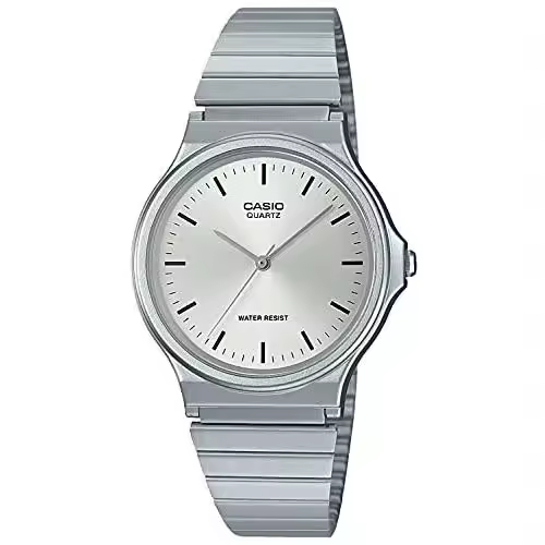 Casio MQ-24D-7EJH JDM Watch, 38.8 mm x 34.9 mm x 7.8 mm, classic steel band with adjustable clasp - 1