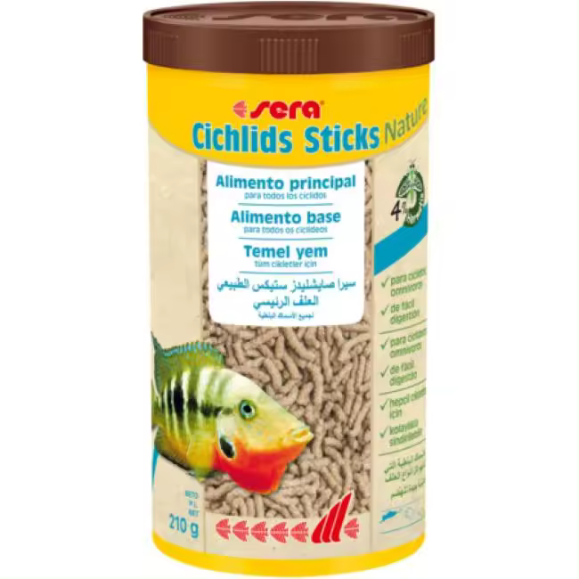 Sera Cichlids Sticks Nature - Alimento Básico para Ciclidos Grandes - 1