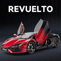 Modelo De Coche Miniatura 1:24 Lambor Revuelto En Aleación De Latón Abre Puertas De 4 Puertas Juguete Para Niños Regalo Para Niños - details 0