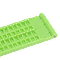Tablero De Escritura En Braille De Plástico Portátil Para Escuela Con Estuche Práctico Para Practicar Escribir - details 11