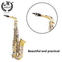 M MBAT Pieza De Bocina Para Saxofón Alto Tenor Soprano Plástico Con Tapa Y Hebilla De Metal Almohadilla Dental Accesorios De Instrumentos De Viento - details 7