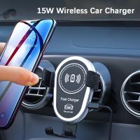 Soporte Móvil Coche, Cargador Inalámbrico de Coche de 15W, Compatible con iPhone 16 15 14 13 12 11 Series 8, Galaxy S24, Galaxy S22, Galaxy S23, Galaxy S20, Galaxy S21, xiaomi12, Xiaomi12S, Cargador inalámbrico de coche - details 1