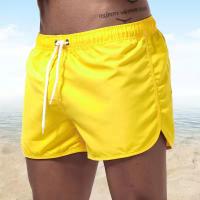 Shorts De Natación Para Hombres Quick Dry Con Cinturón Ajustable Y Bolsillos Conjunto De Baño Transpirable Para Surf Y Playa Verano - details 10