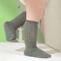 Calcetines De Verano Para Bebés Niñas Largos Hasta La Rodilla Suaves De Algodón Y Malla Para Niños Calcetines De Princesa Hueco En El Medio - details 8