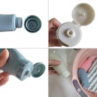 Juego de 3 botellas de viaje, botellas de viaje de 60ml y contenedores, pequeñas mini botellas de plástico vacías para artículos de tocador de viaje, champú - details 2