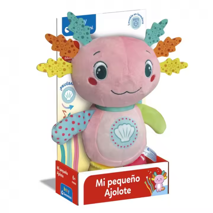 Clementoni Mi Pequeño Ajolote de Peluche (55594) - 1