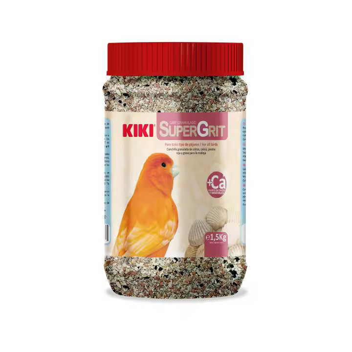 Kiki Super Grit - Complemento Alimenticio para Pajaros - 1,5 Kg - 1