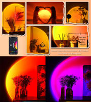 Lámpara De Puesta De Sol Inteligente Tuya Luz Nocturna Proyector De Puesta De Sol Control Remoto Por App Smart Life Decoración De Habitación Regalo De Cumpleaños - details 9