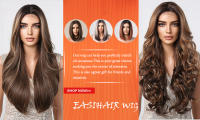 Pelucas Sintéticas Largas De Ombre Marrón Rubia Con Franja Para Mujeres Afro Peluca Cacheada Resistente Al Calor Para Uso Diario Cosplay - details 0