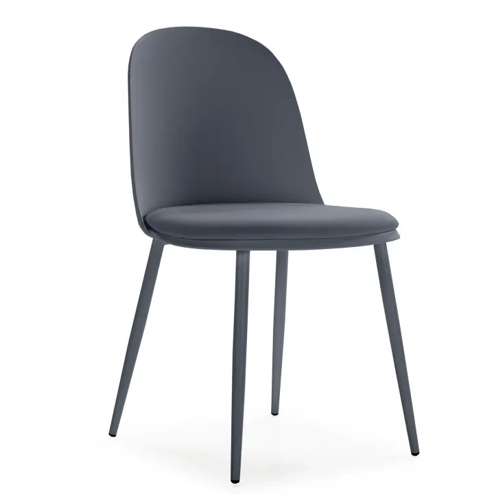 VS Venta-Stock Pack 4 Sillas de Comedor Azul Oscuro Diseño Moderno y Desenfadado - 1
