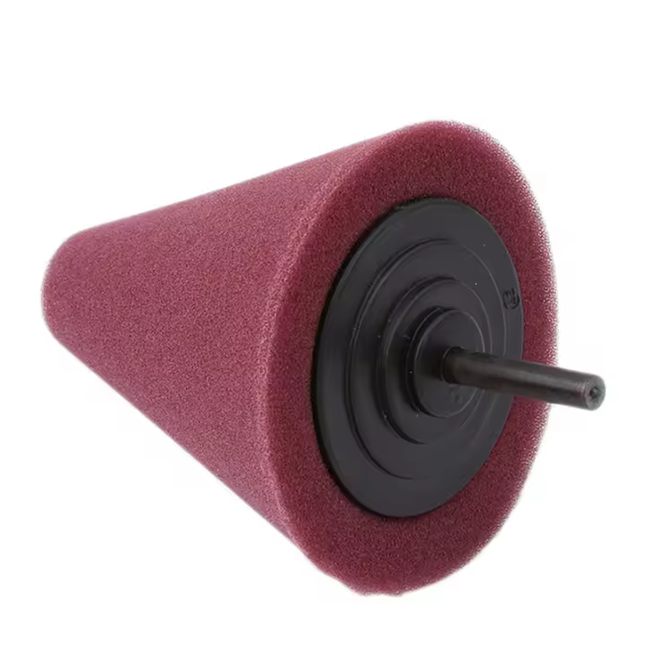 Esponja De Polvo De Espuma Para Neumáticos De Coche Herramienta De Pulido De Ruedas Y Eje En Forma De Cono Para Máquina - 1