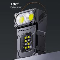 Linterna Multifuncional Portátil Recargable Por Tipo-C Con Doble Luz Rotativa De 180° Torcha Para Pesca Al Aire Libre Y Uso En Exteriores - details 0
